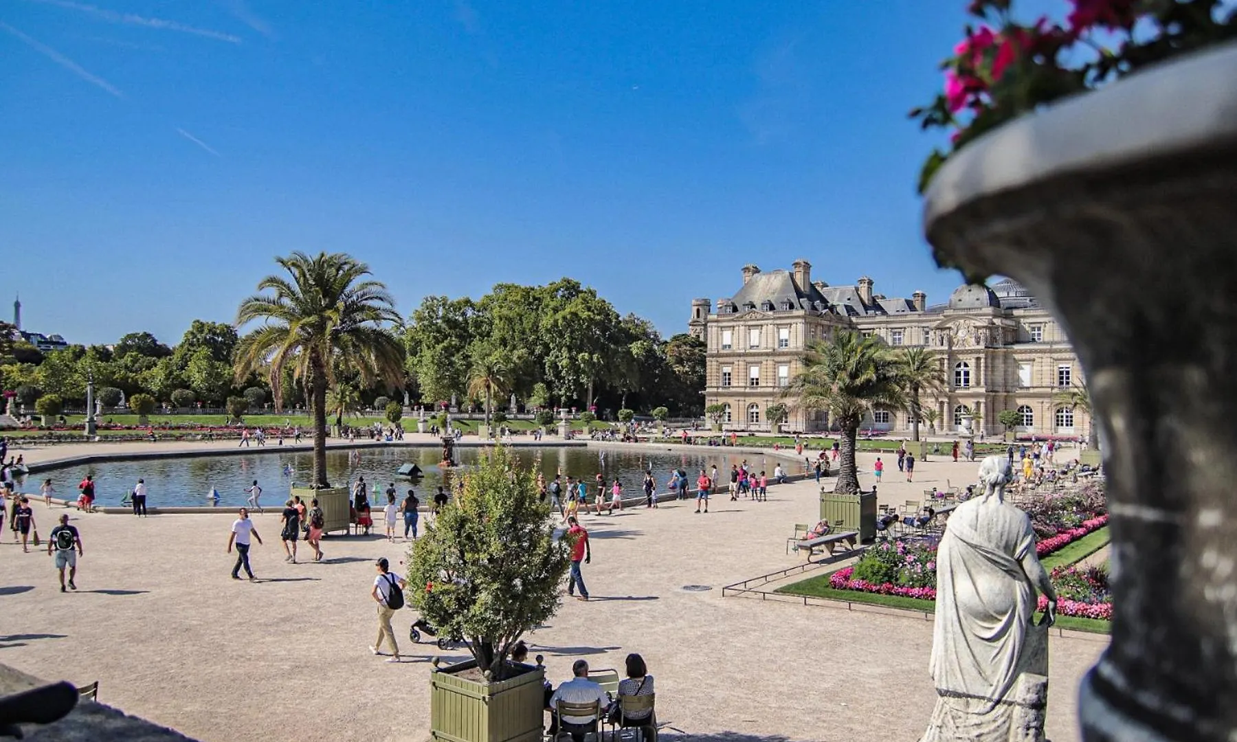 Warm And Bright Front Of Jardin Du Luxembourg